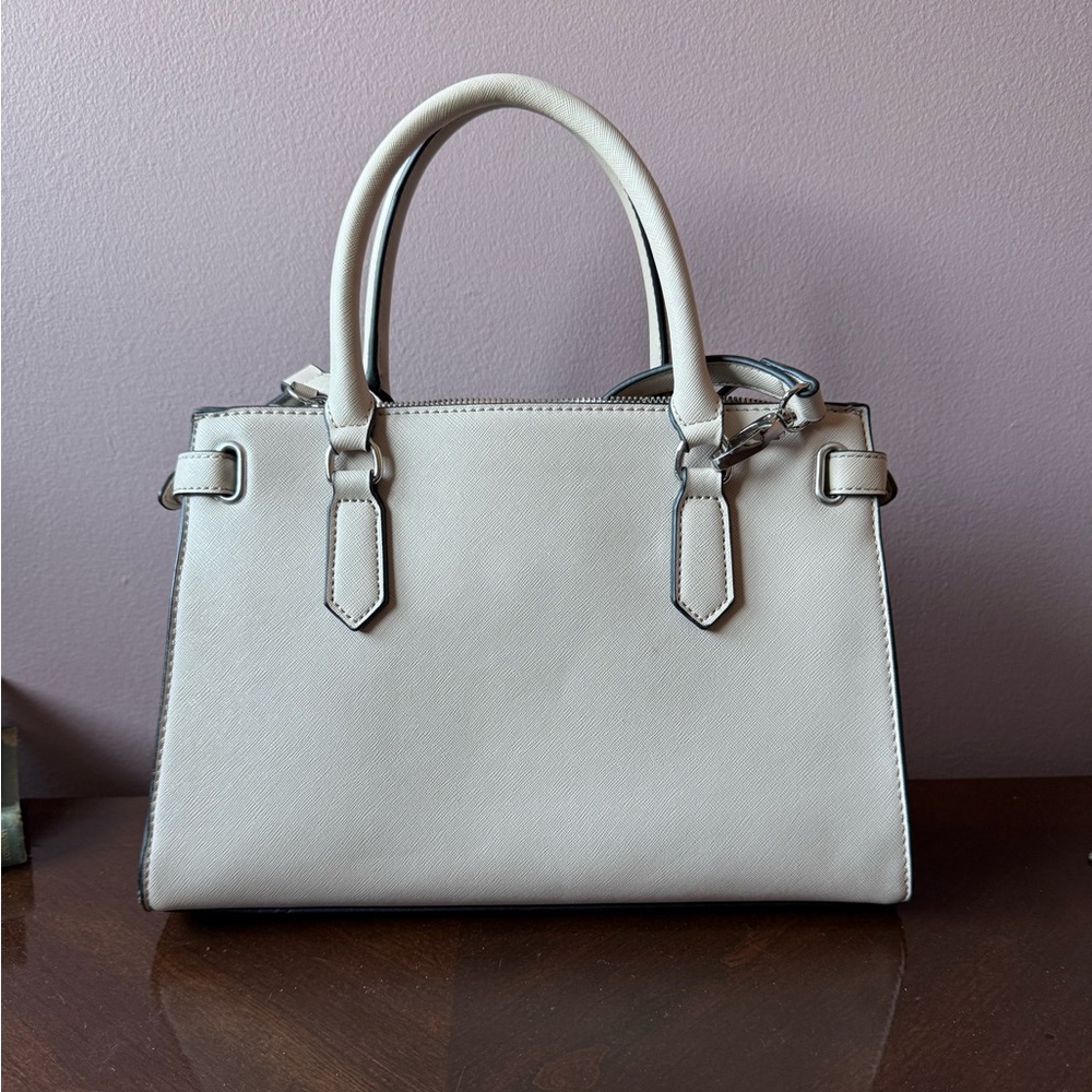 GUESS Elegant Cream Satchel - Picture 4 of 10
